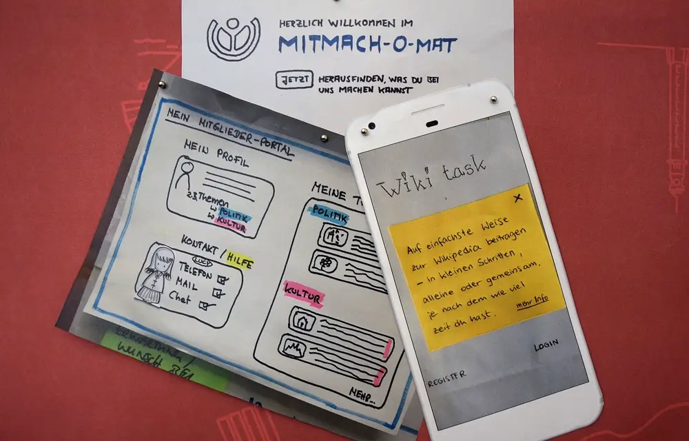 Paper prototype ของหน้าจอเว็บและแอป